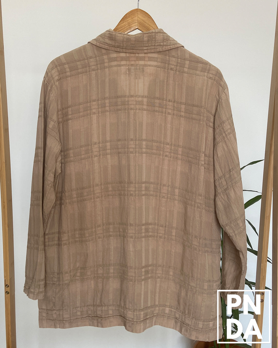 Camisa Check Beige Democracy