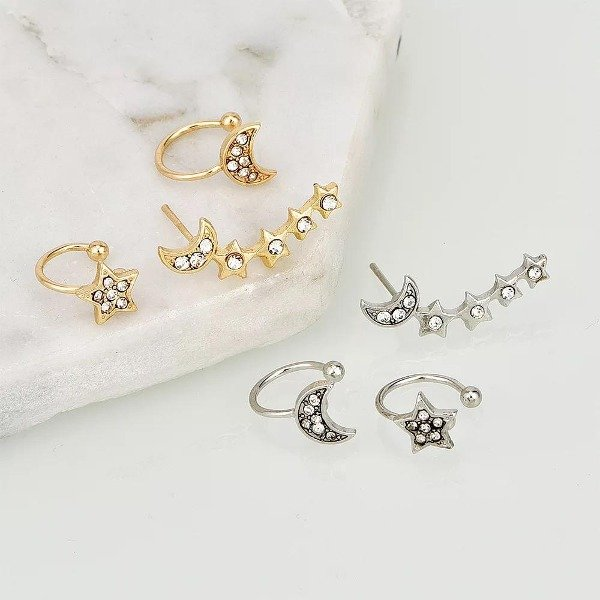 SET EAR CUFF LUNA ESTRELLA 3