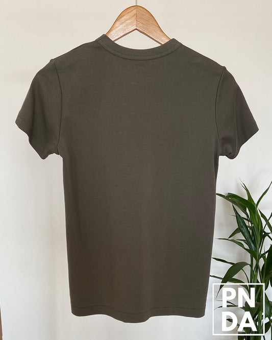 Camiseta verde gris oscuro Uniqlo