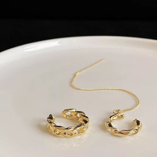 SET EAR CUFF ELEGANTE 2 PZS GOLD