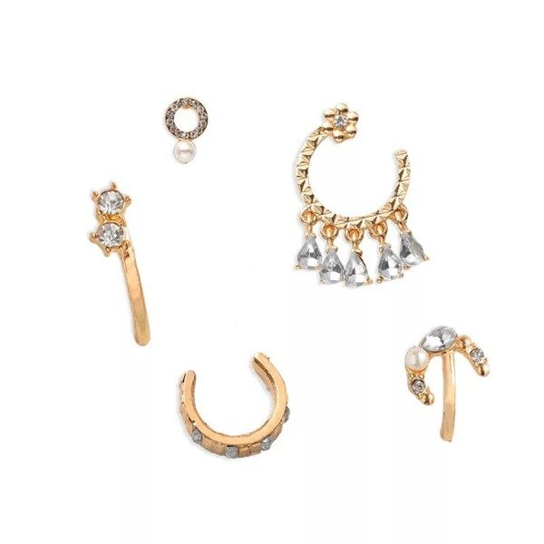 SET EAR CUFF HOLE VINTAGE 5 PCS