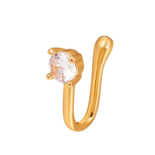 NOSE CUFF GOLD BLING
