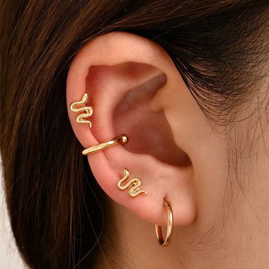 SET EAR CUFF MINI SNAKE 4 PCS