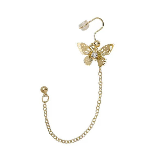 EAR CUFF BUTTERFLY CHAIN