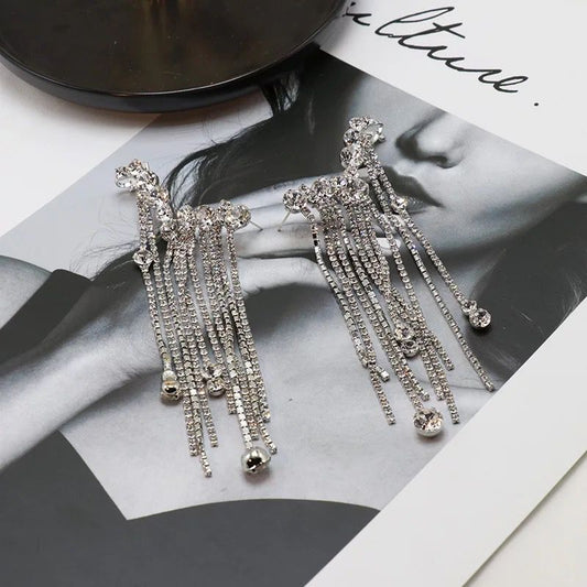 EAR CUFF GLAM SHINY CHAIN SILVER