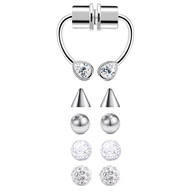 NOSE CUFF TRENDY 5 PARES DE PIEZAS