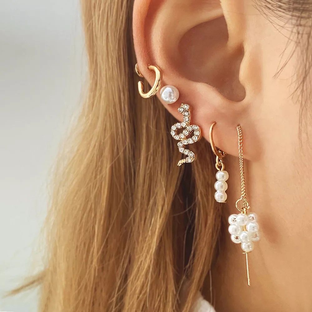 SET SNAKE PEARL 4 PCS