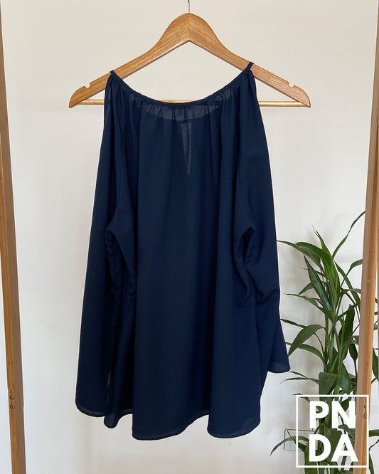 Blusa azul oscuro MILANO