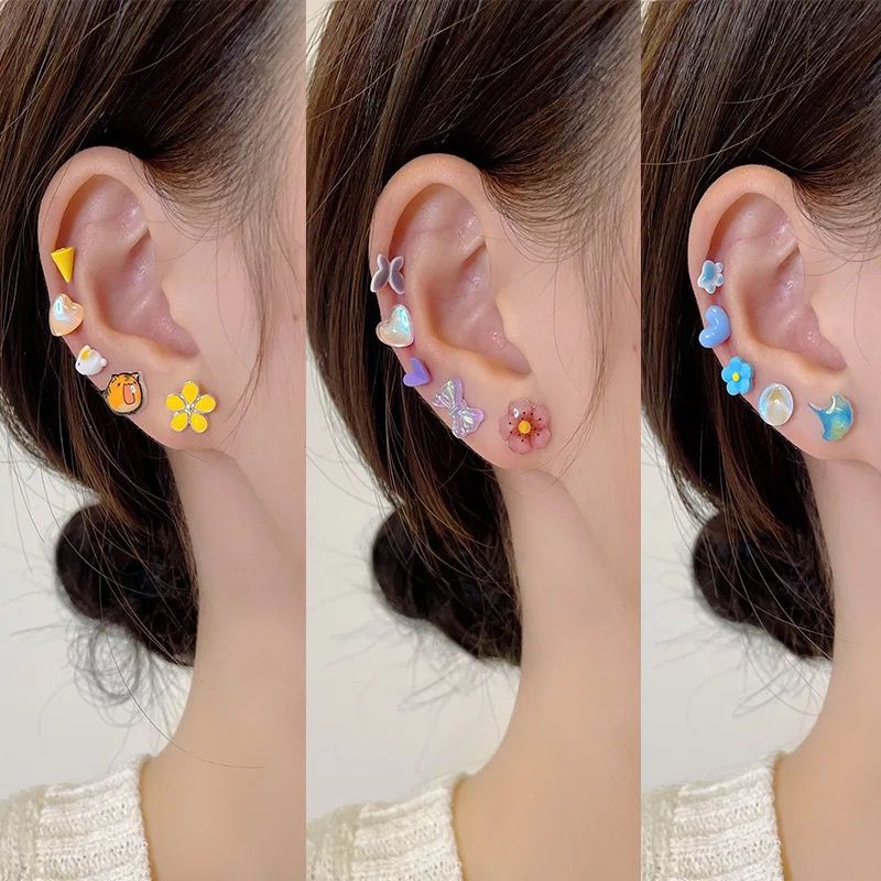 SET ARETES HAPPY COLORS