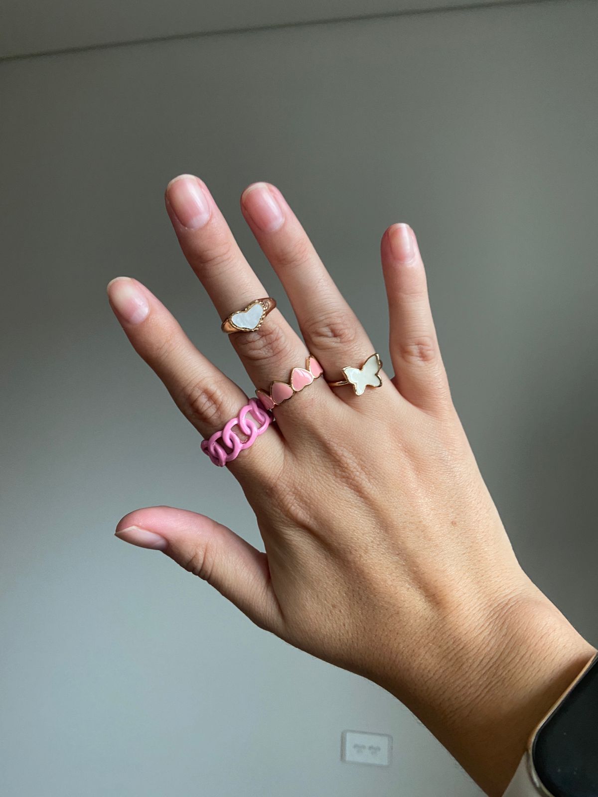 SET ANILLOS POP PINK