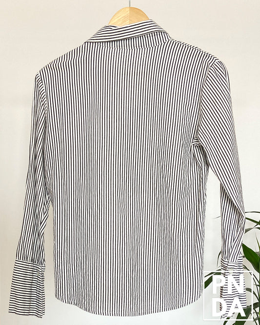 Camisa a rayas blanco y negro Chemy