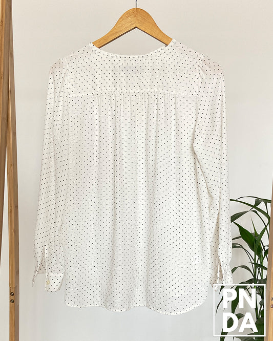 Camisa Puntos negro Loft