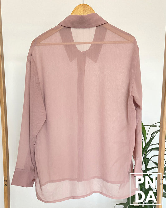 Camisa seda Palo de rosa TTER