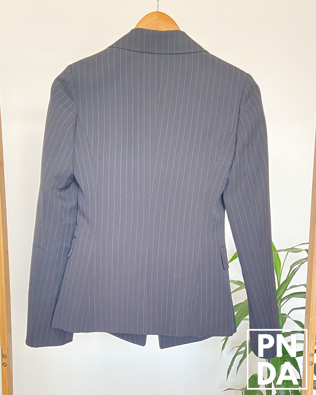 Blazer negro con rayas puntos Viki