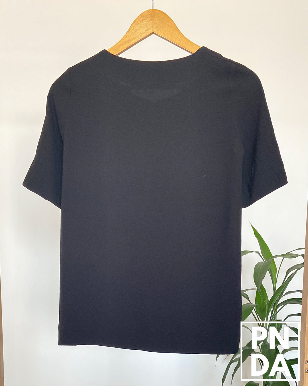 blusa negra cierre metal Gerard darel