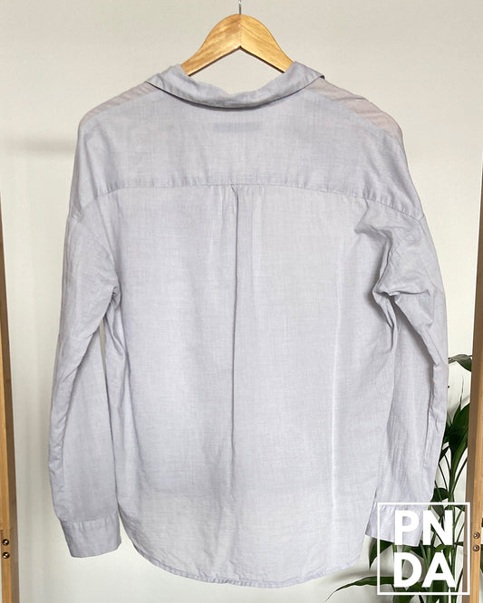 Camisa oversize gris claro SM