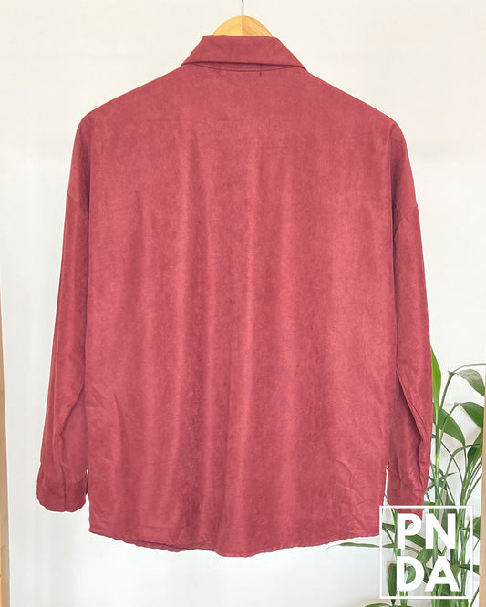 Camisa gruesa color vino I GOT C