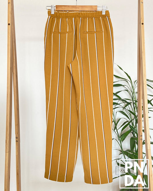 Pantalón rayas Mostaza H&M