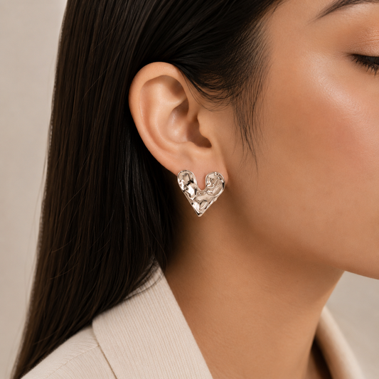 Aretes Corazón Silver