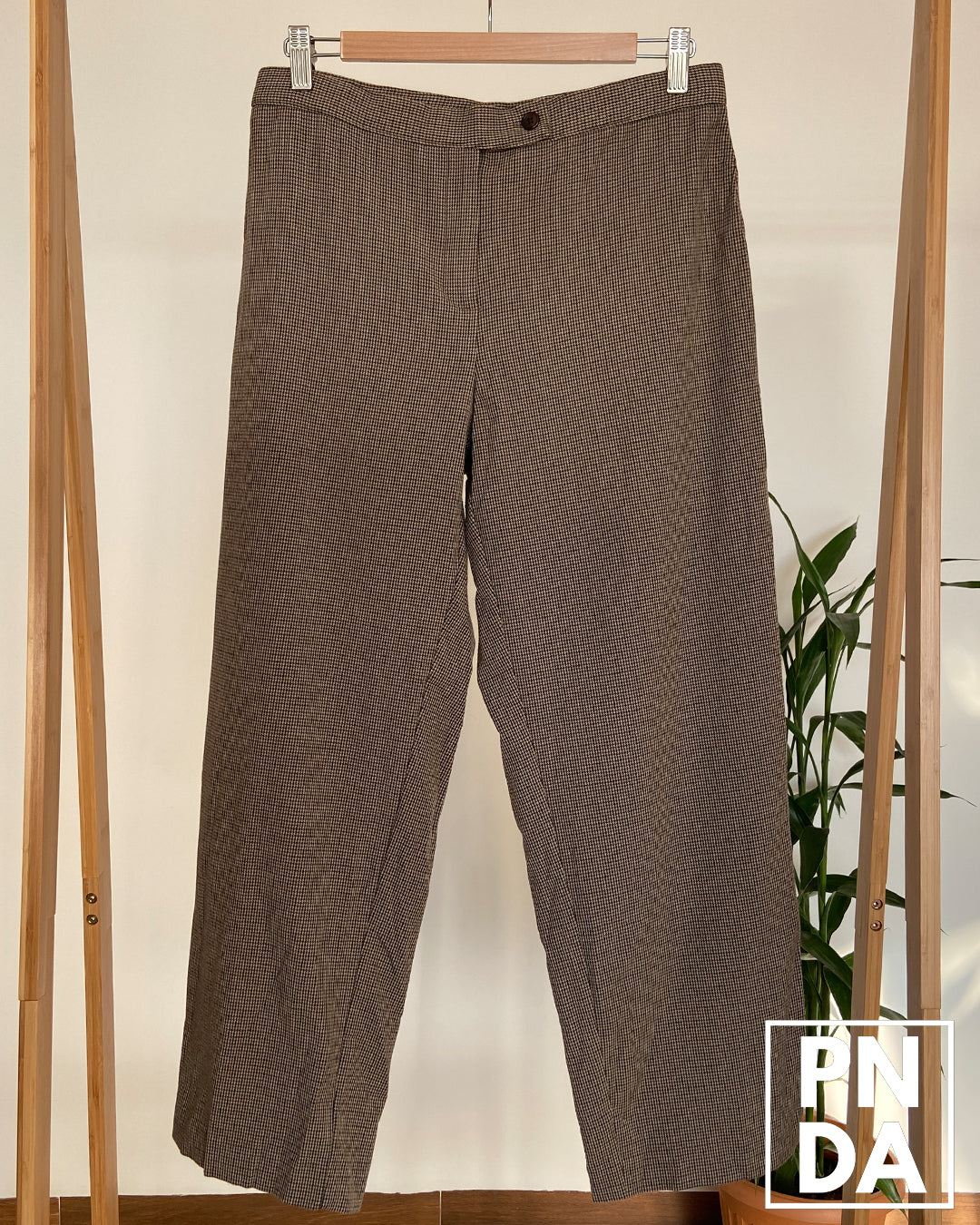 Pantalon Check Café