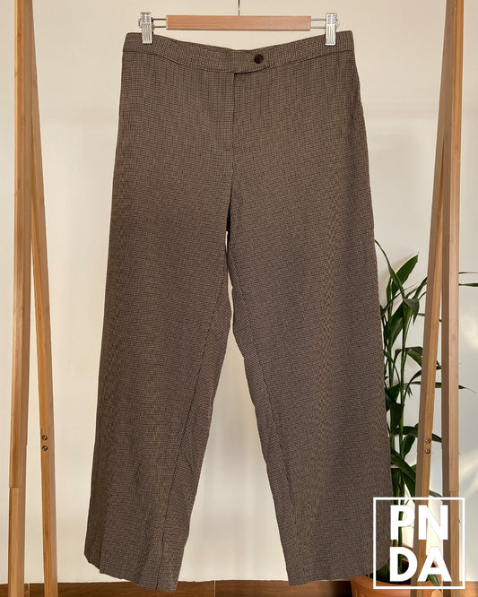 Pantalon Check Café
