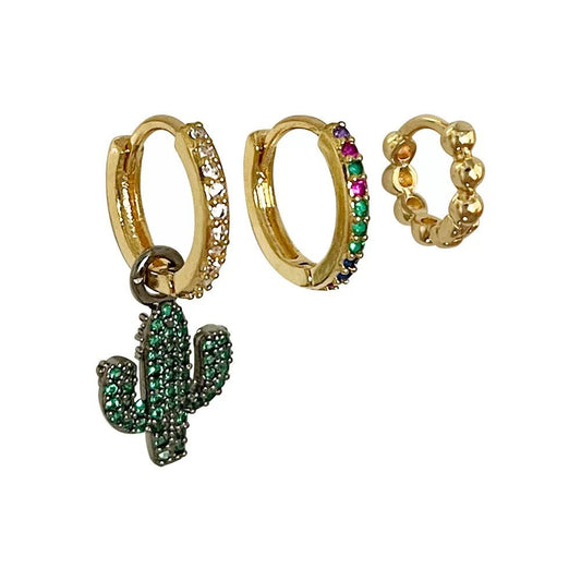 SET ARETES CROSS CACTUS