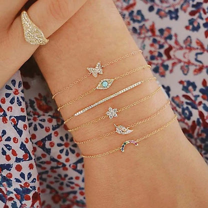 SET MANILLAS SHINY CRISTAL 6 PCS