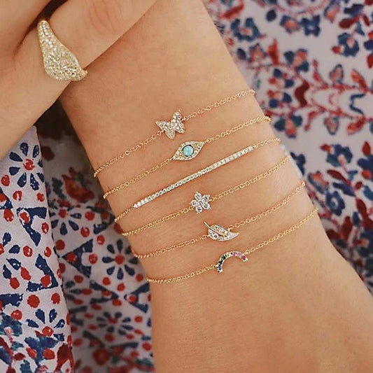 SET MANILLAS SHINY CRISTAL 6 PCS