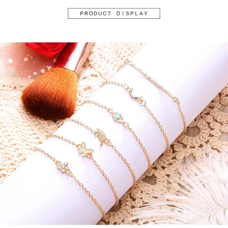SET MANILLAS SHINY CRISTAL 6 PCS