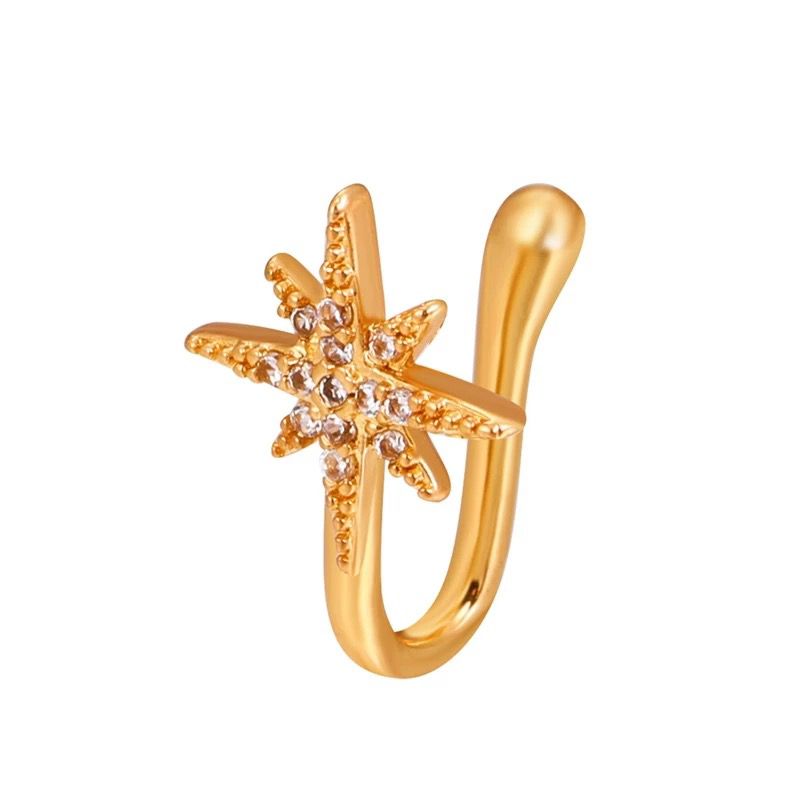 NOSE CUFF GOLD BLING