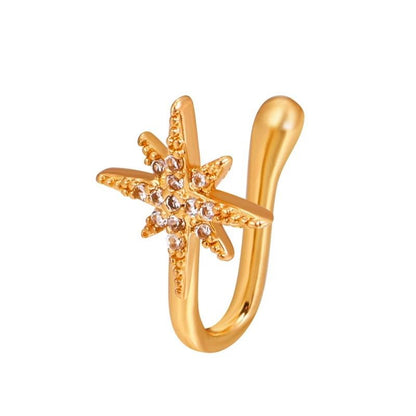 NOSE CUFF GOLD BLING