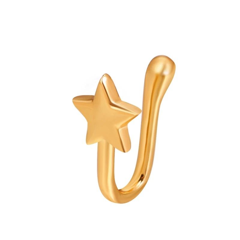 NOSE CUFF GOLD BLING
