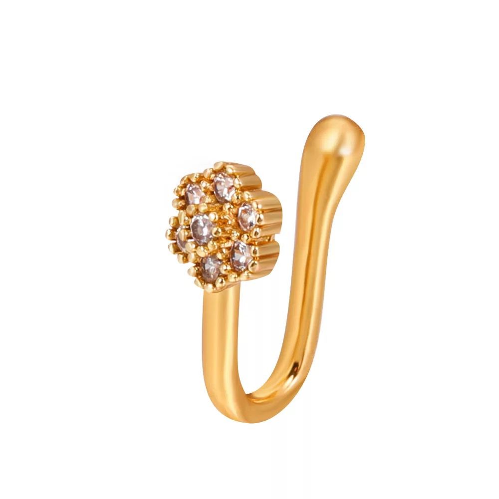 NOSE CUFF GOLD BLING