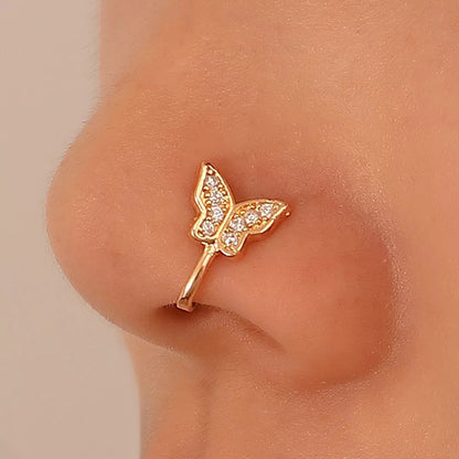 NOSE CUFF GOLD BLING