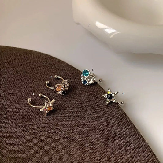 EAR CUFF SPARKLY SILVER