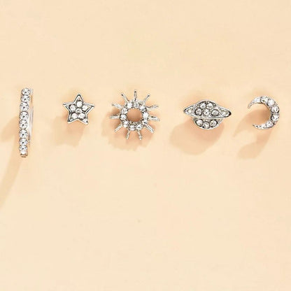 SET EAR CUFF ELEMENTS SILVER