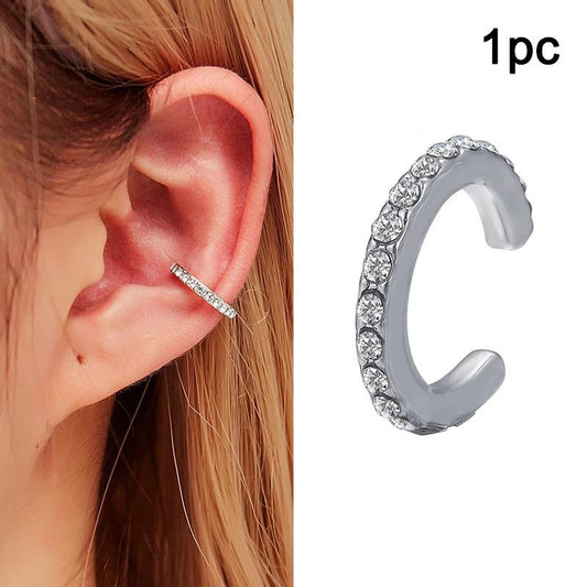 EAR CUFF SIMPLE SILVER SHINE