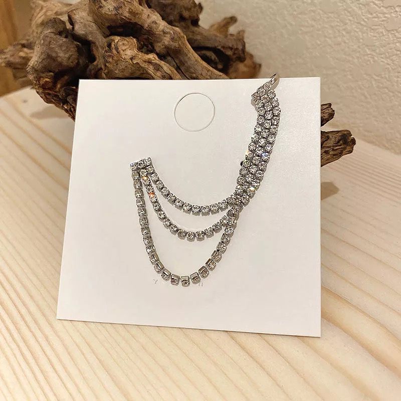 EAR CUFF CHAIN GLAM SILVER