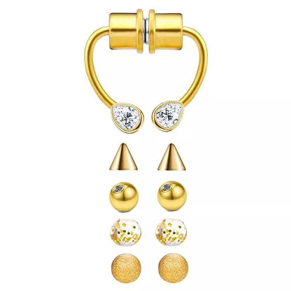 NOSE CUFF TRENDY 5 PARES DE PIEZAS