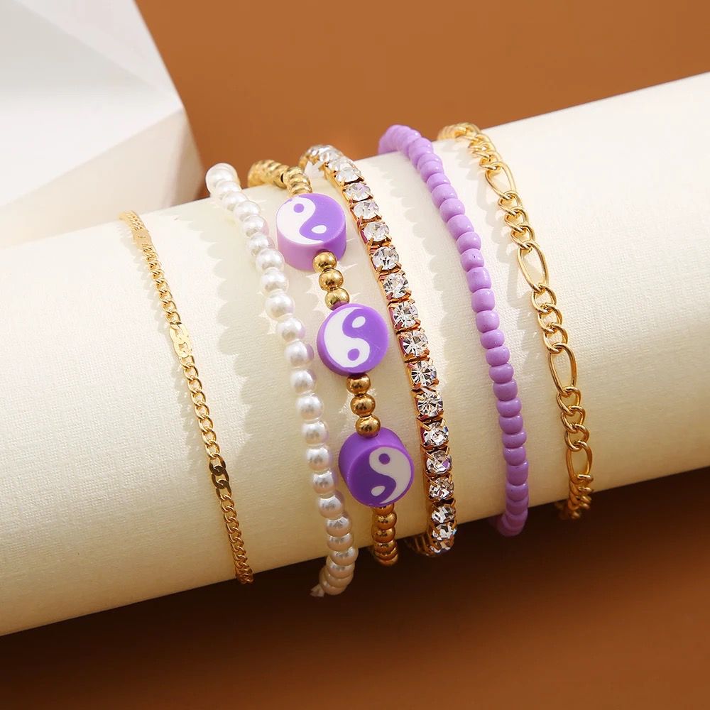 SET MANILLAS POP PURPLE