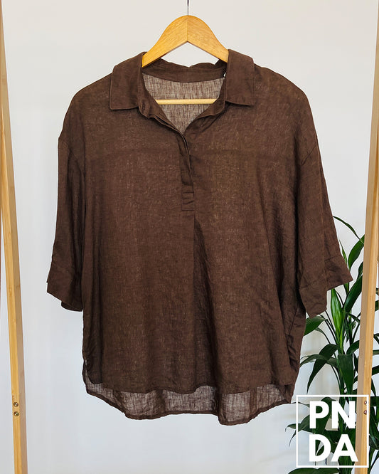 Blusa Polo Chocolate