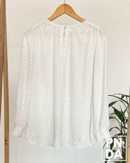 Camisa Puntos negro Loft