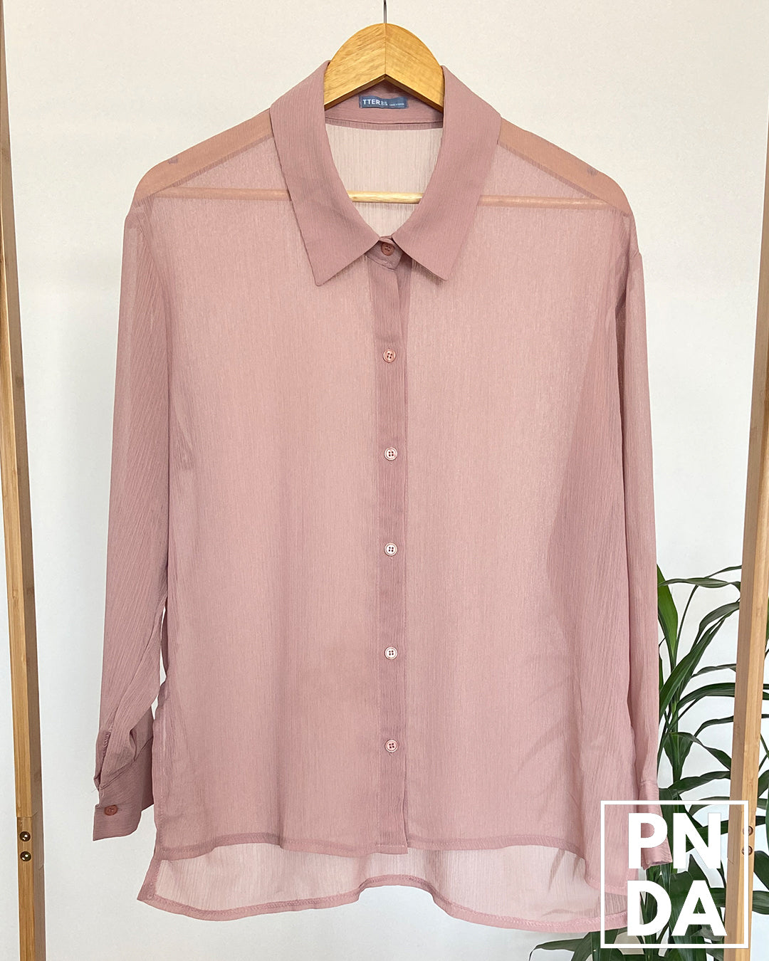Camisa seda Palo de rosa TTER