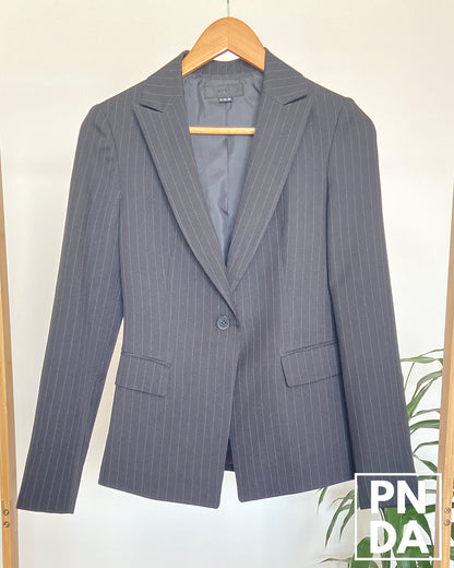 Blazer negro con rayas puntos Viki