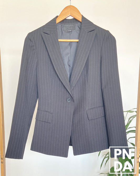 Blazer negro con rayas puntos Viki