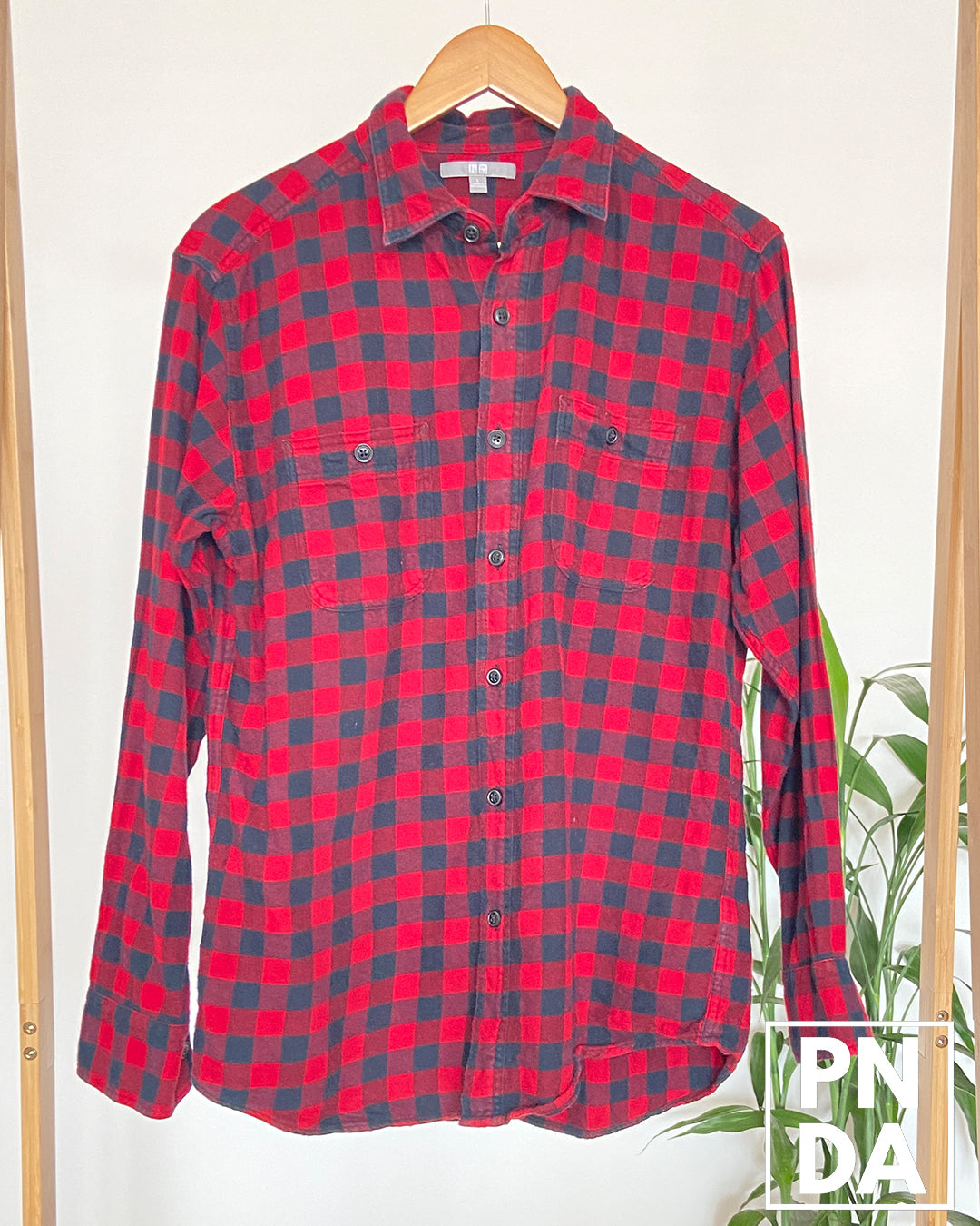 Camisa Rojo y Negro (Hombre) Uniqlo