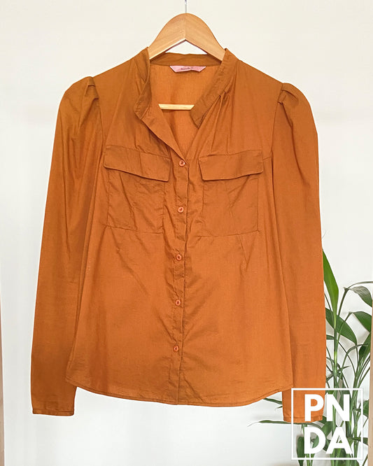 Camisa ladrillo con bolsillos BANILA
