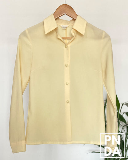 Camisa tipo blazer, amarillo claro Tria