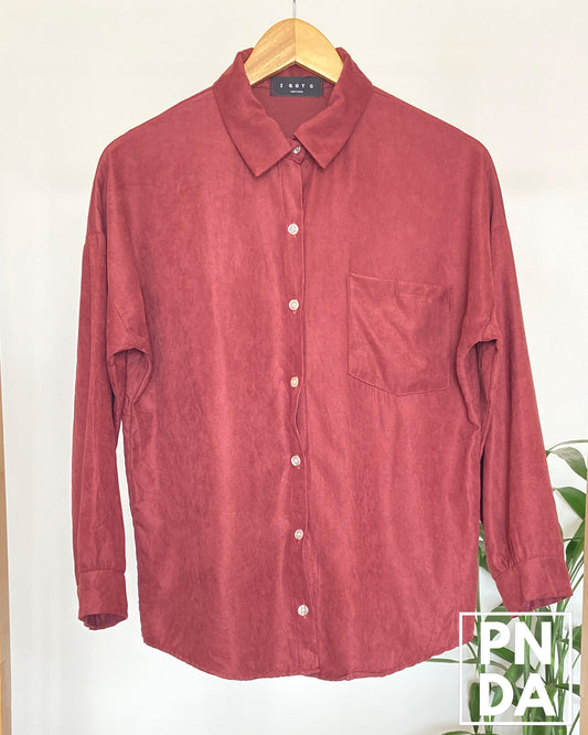 Camisa gruesa color vino I GOT C