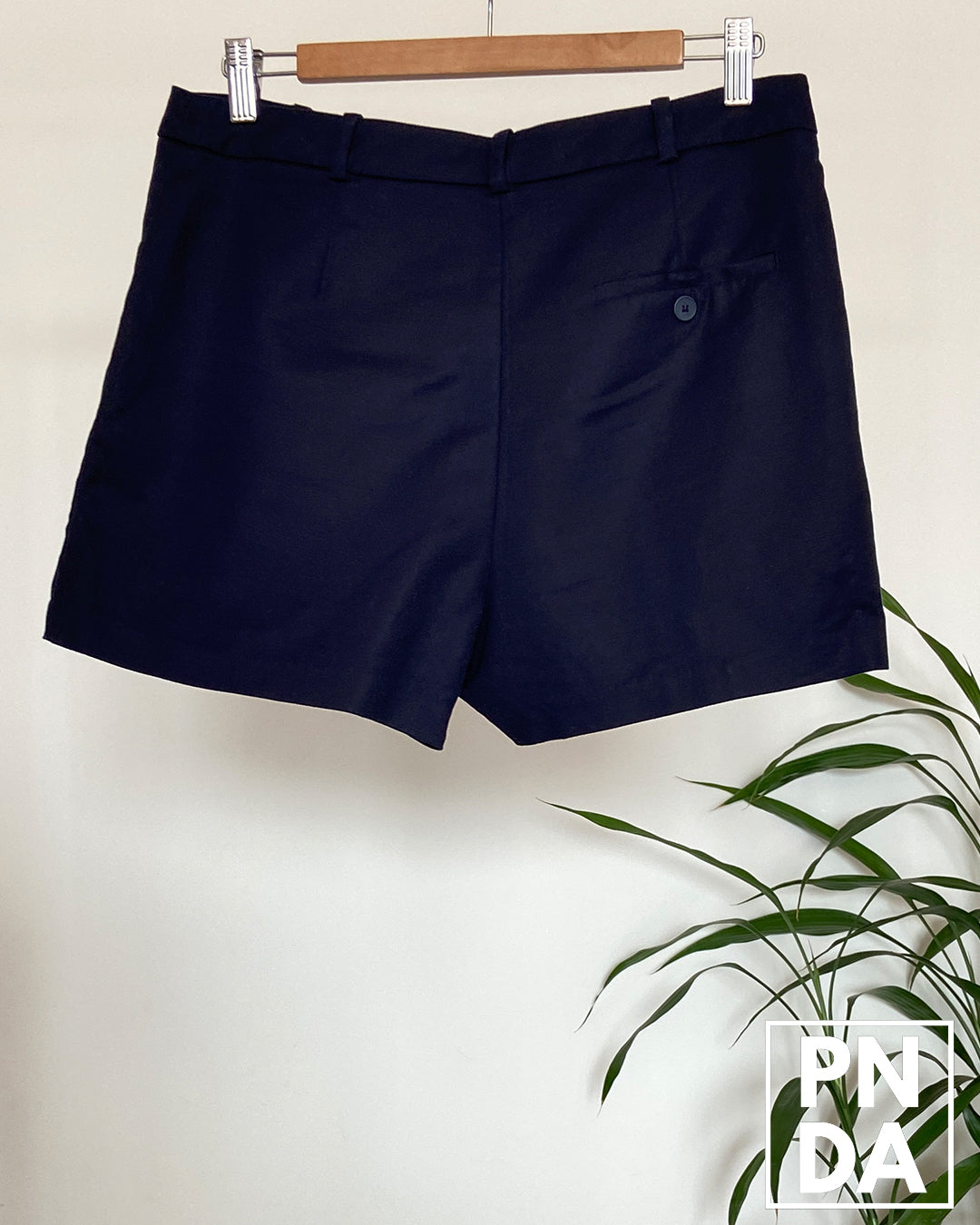 Short Azul de tela Zara